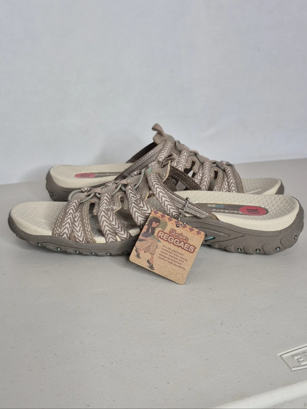 Skechers Reggae - Repetition Athletic Slide Sandals - Size 10 - Picture 3 of 15